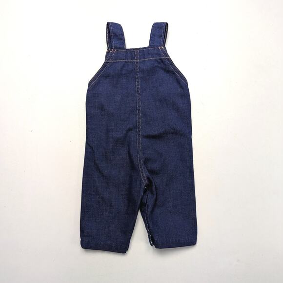 Vintage Healthtex Overalls Baby Size 3m Blue Denim - Picture 3 of 4